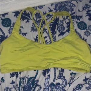 lime sports bra